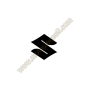 autocollant reservoir suzuki logo noir